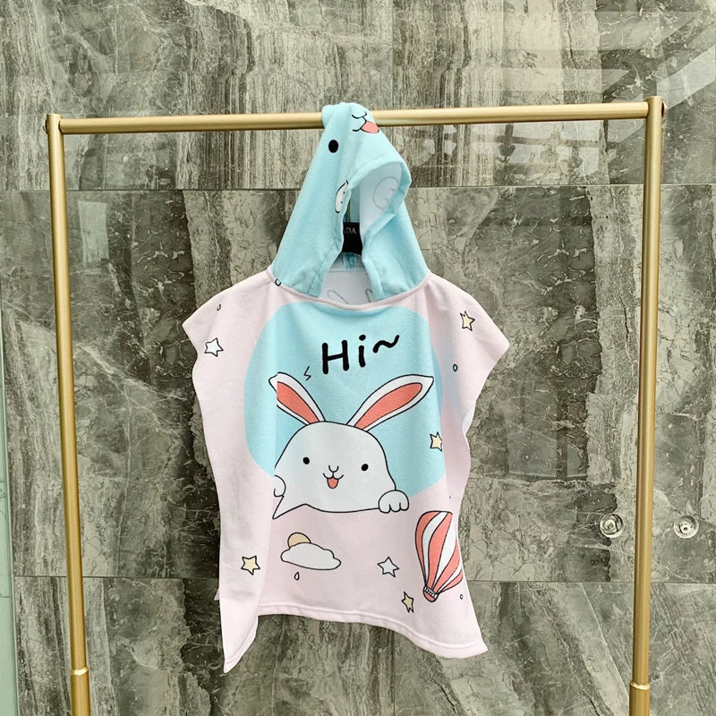 Unicorn Bathrobes for Children Baby Kids Cartoon Beach Towels Kids Bath Stuff Poncho Toddler Newborn Wrap Blanket Baby Bath Robe