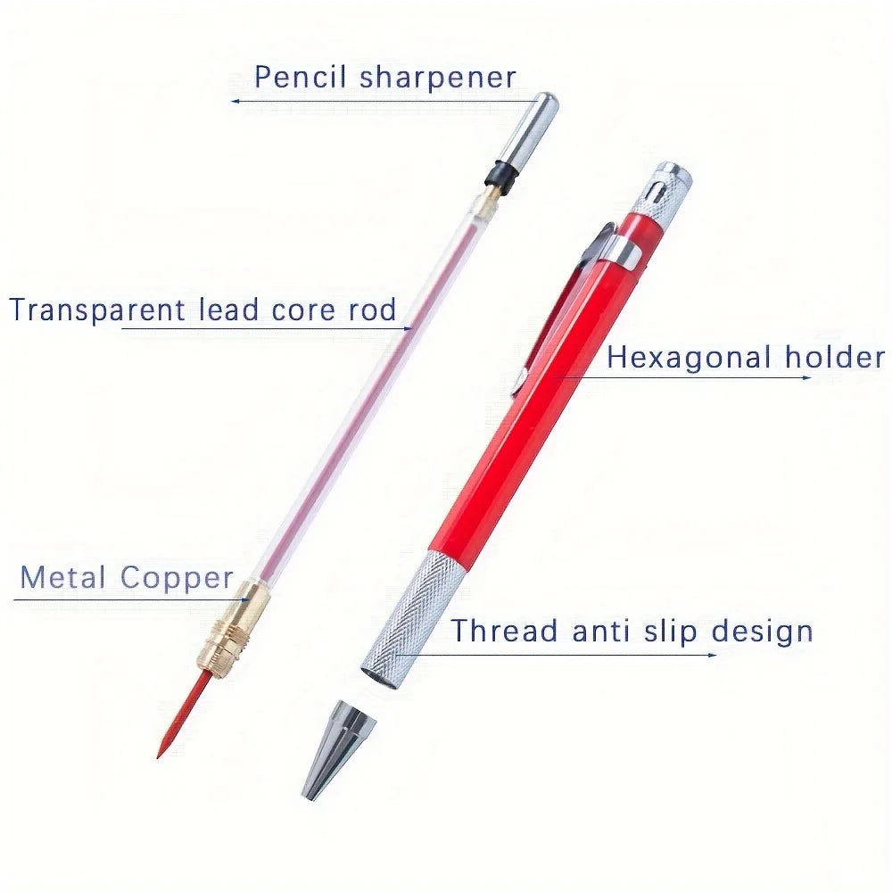 2.0MM Metal Mechanical Pencil Set with lead Art Drawing Design Automatic Drawing Special Pencil Student Office School Supplies