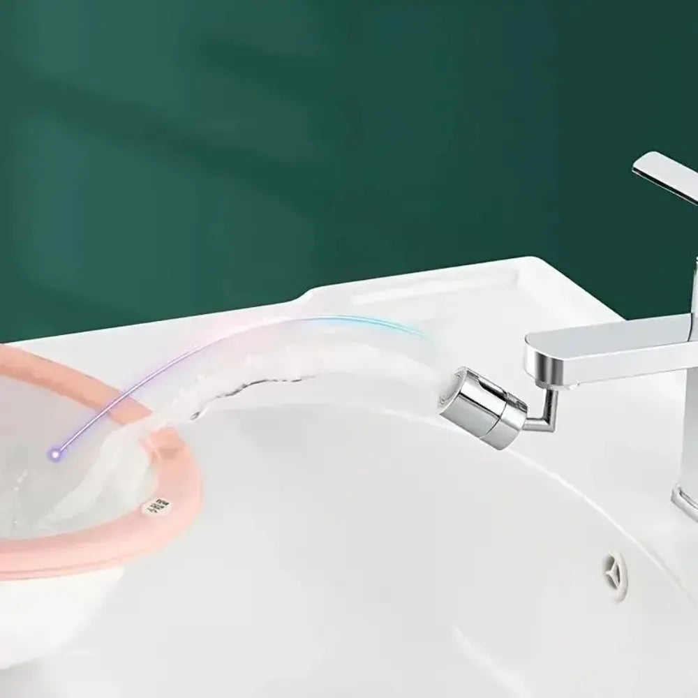 ABS Universal 720 Degree Rotating Faucet Extender Adapter Splash Proof Kitchen Bathroom Single Mode  Nozzle for Water Saving