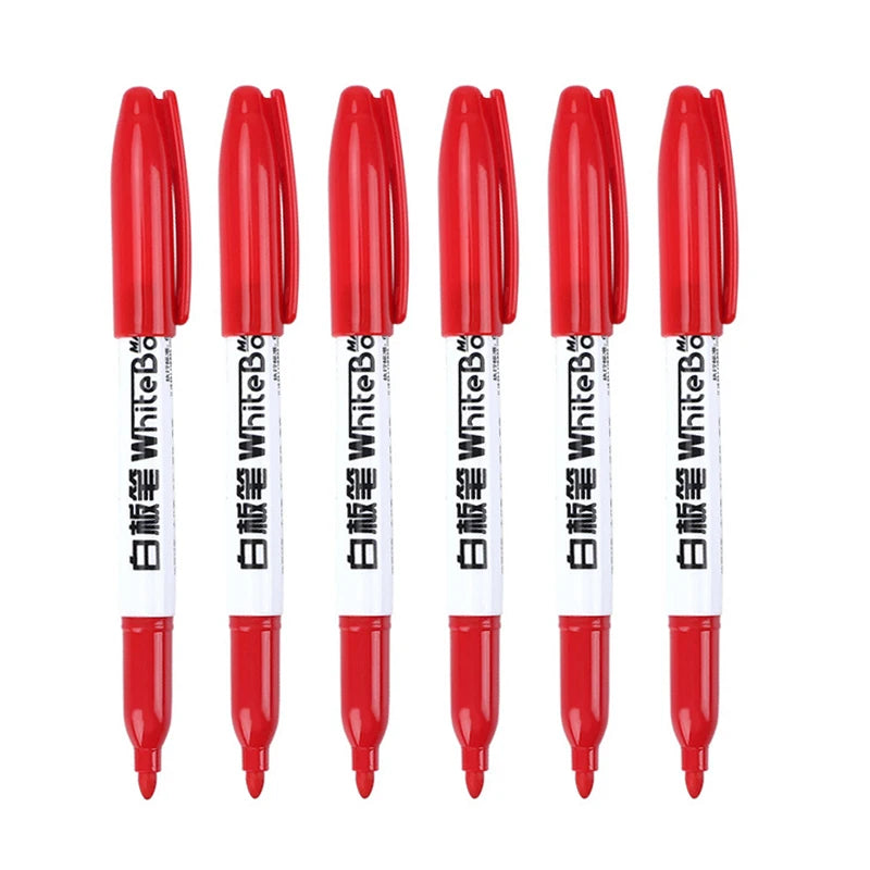 Whiteboard Marker Pen Easy To Wipe Quick Drying Water-based Marker Repetitive Erasable Black Red Blue for teacher school office