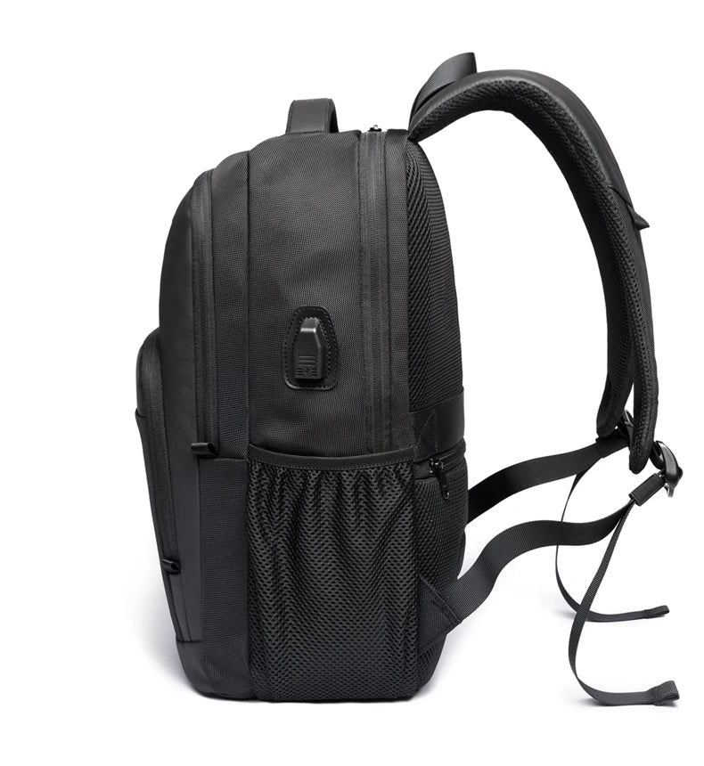 BANGE Lightweight 15.6 inch Laptop Backpack Waterproof USB Charge Port Multifunctional Travel Hiking School Bag Mochila for Men