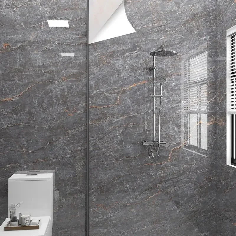 Wallpaper Roll with 10 Meters Waterproof Mould Proof Stickers Bathrooms Kitchen Renovation Marble Self-adhesive Home Decor