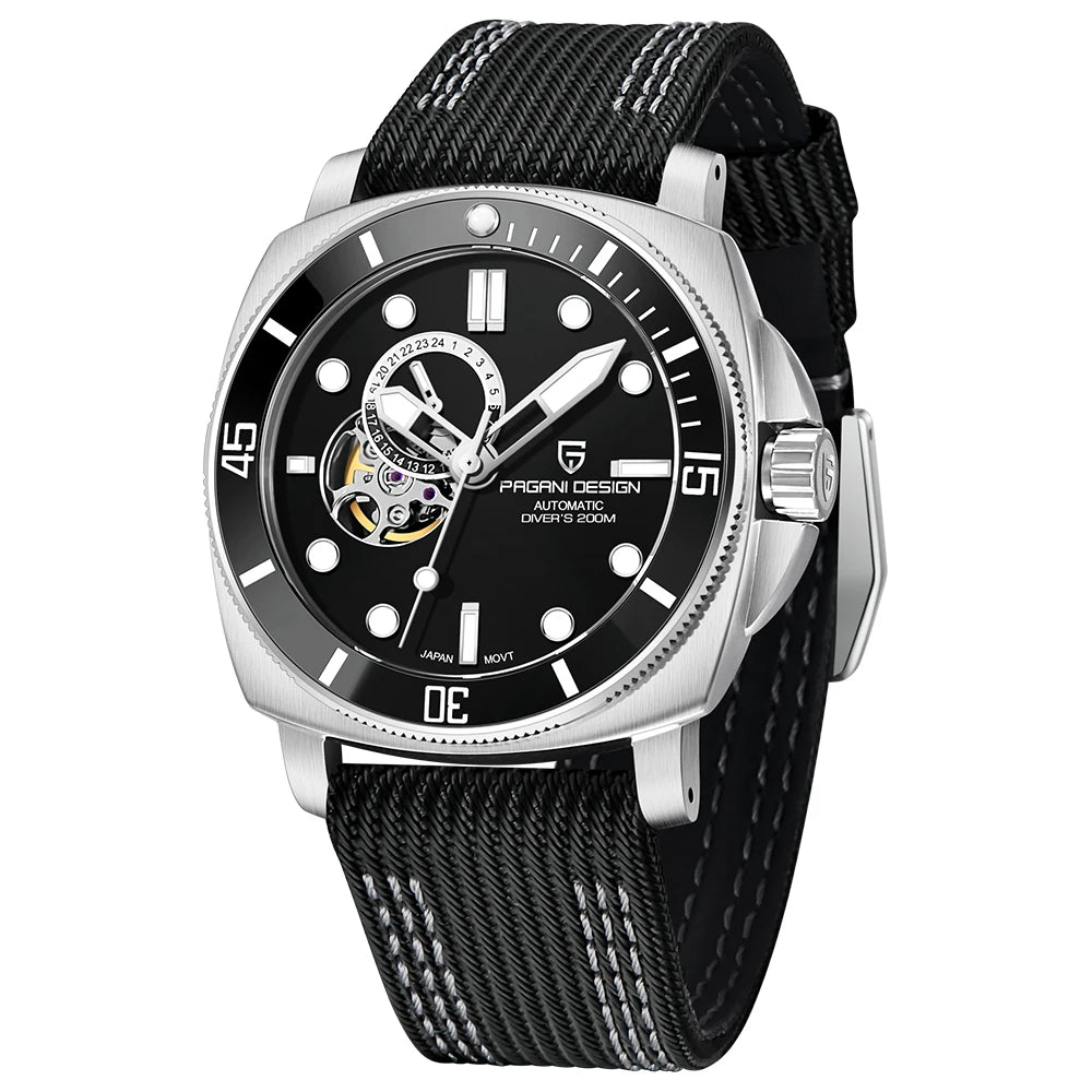 PAGANI DESIGN Men's Watches 2026 New Mechanical Automatic Watch For Men 200M Diving Top Brand Luxury Wristwatch Stainless Steel