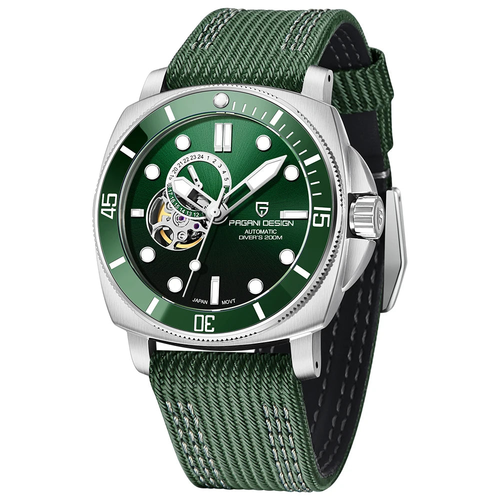 PAGANI DESIGN Men's Watches 2026 New Mechanical Automatic Watch For Men 200M Diving Top Brand Luxury Wristwatch Stainless Steel