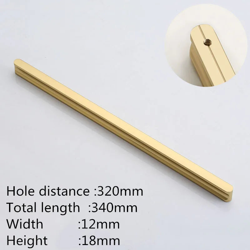 VARMSTUGA American Simple Black Aluminum Alloy Kitchen Cabinet Door Knobs and Handles Drawer Pulls Furniture Handle Hardware