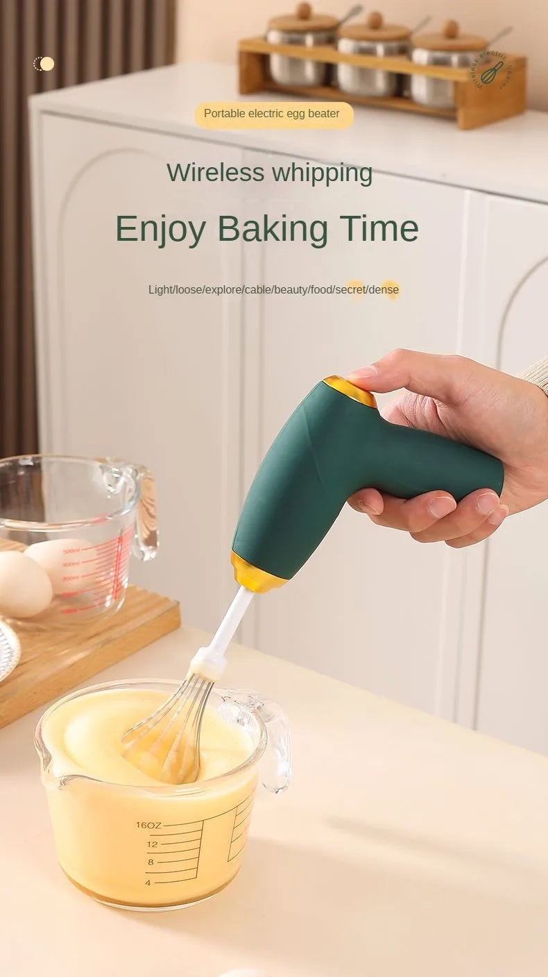 Electric mixer, milk frother, handheld egg beater, portable beverage coffee machine, cake cream machine, kitchen batter mixer