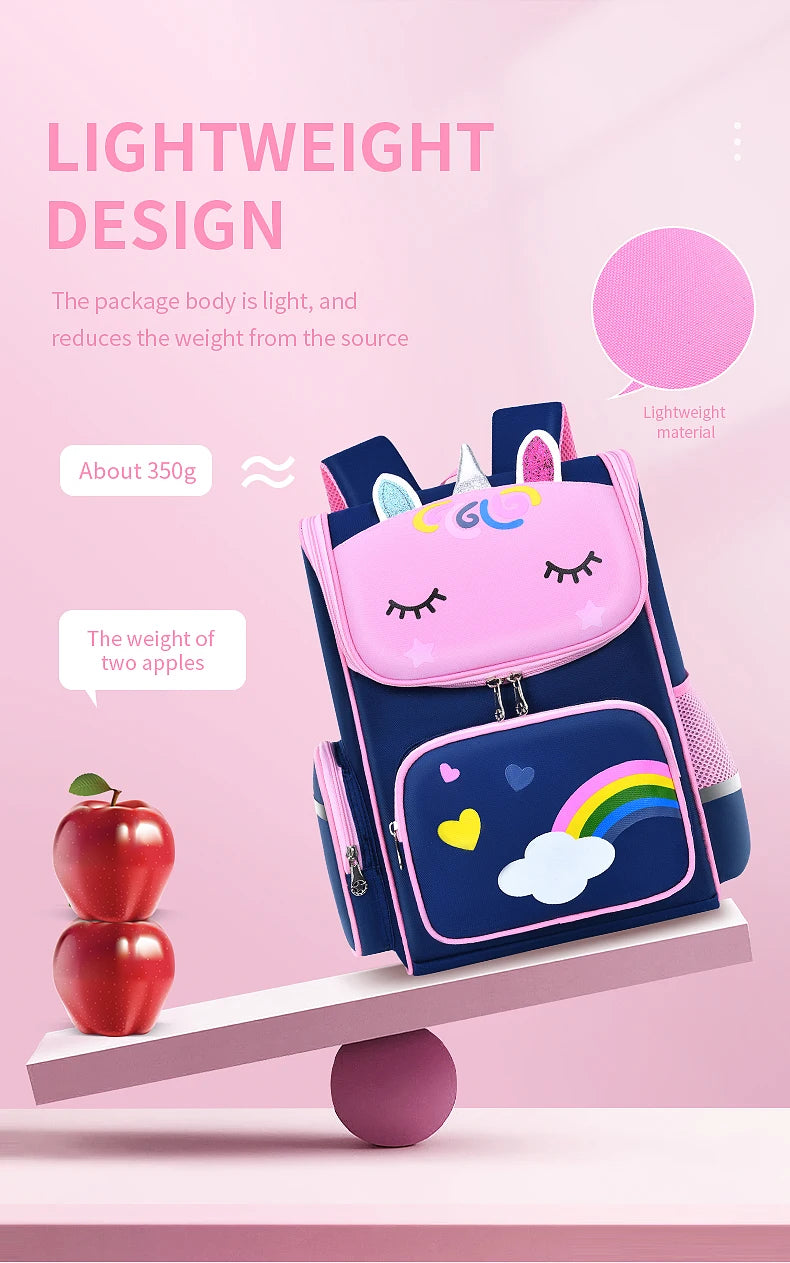 New elementary school students schoolbag shoulders backpack 6-12 years old one, two, three, four, five, six grades waterproof le