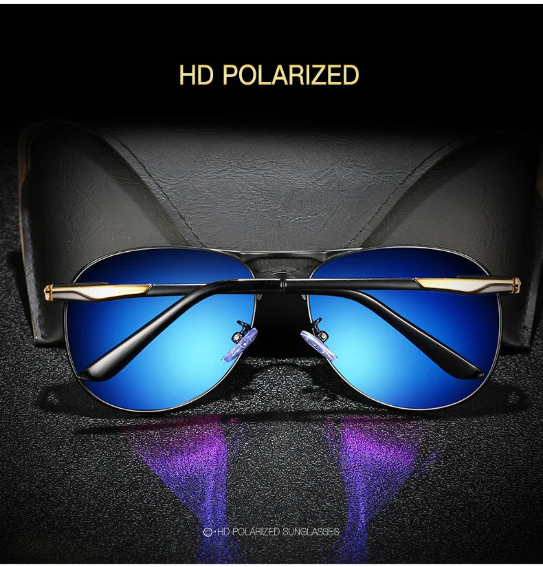 Classic Men And Women Polarized Sunglasses Fashion Metal Pilot Driving Fishing Sun Glasses Man Vintage Sunglass Eyeglasses