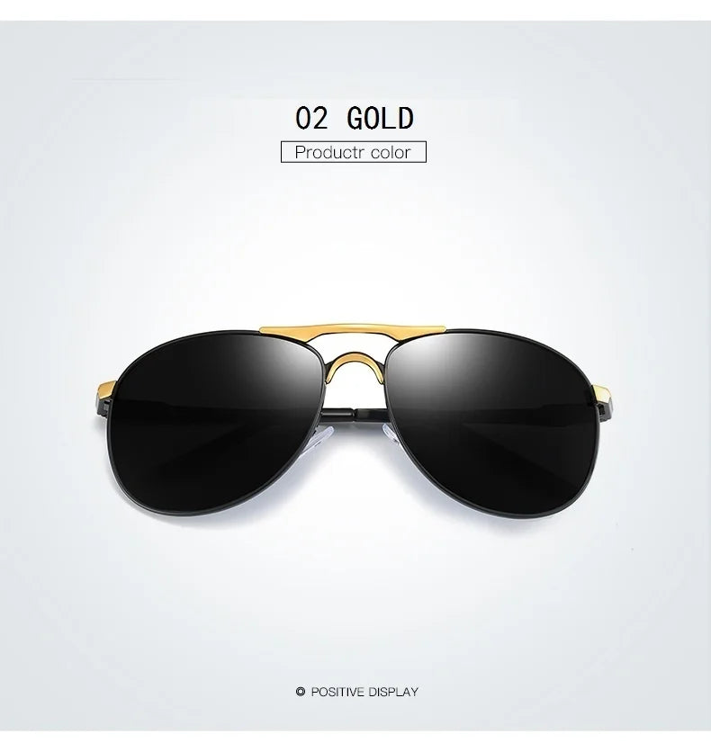 Classic Men And Women Polarized Sunglasses Fashion Metal Pilot Driving Fishing Sun Glasses Man Vintage Sunglass Eyeglasses