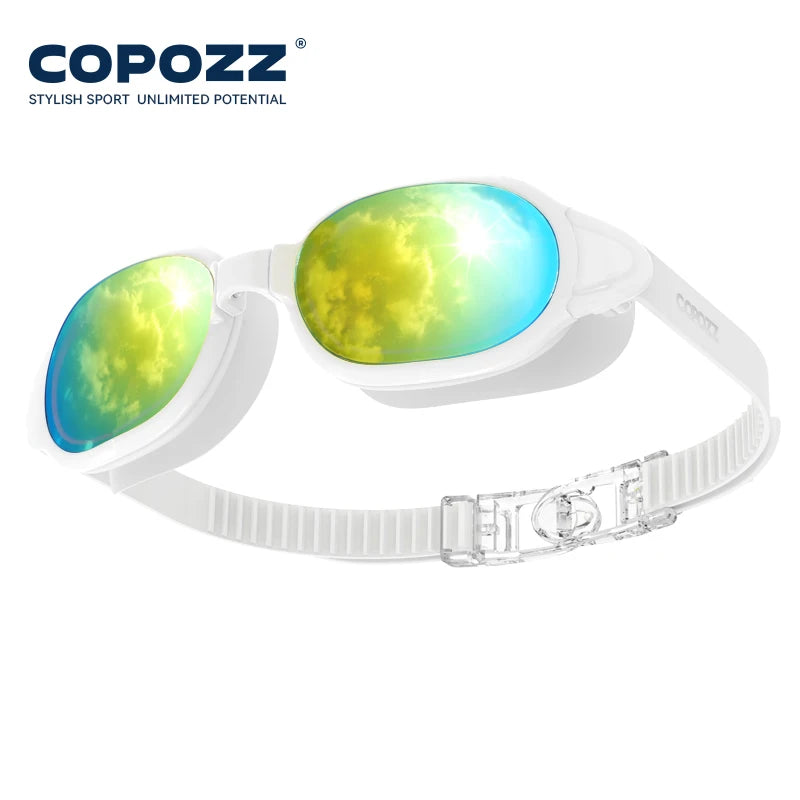 COPOZZ Professional Swimming Goggles Men Women Anti fog UV Protecion Waterproof Swimming Glasses Swim Eyewear