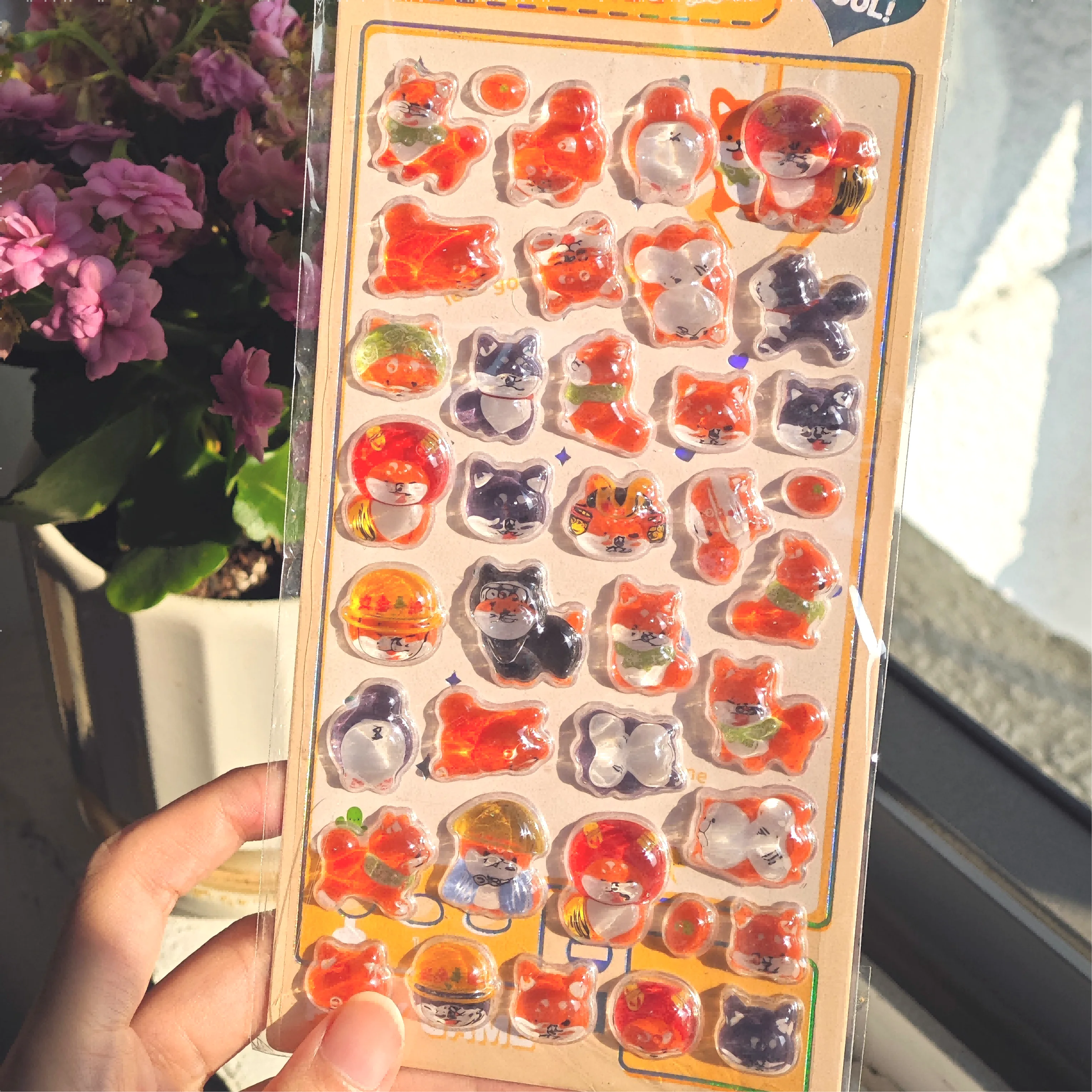 Kawaii Japanese Animal Sushi 3D Relief Drop Sticker for Scrapbooking Cute DIY Phone Case Decor Sticker School Stationery Supply