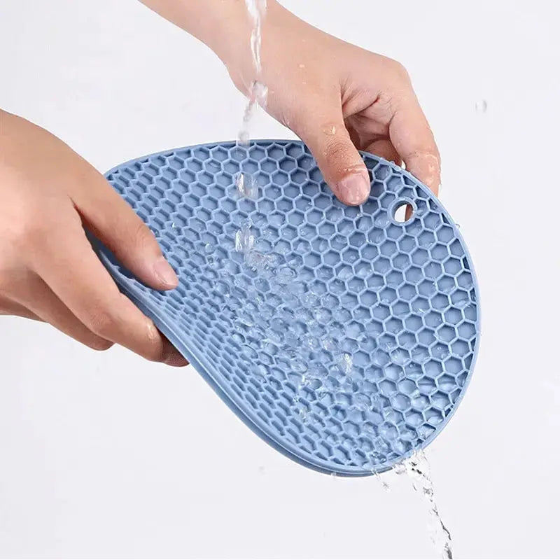 Round Resistant Rubber Mat Drink Cup Coasters Insulation Non Slip Pot Holder Thicken Table Placemat Kitchen Accessories