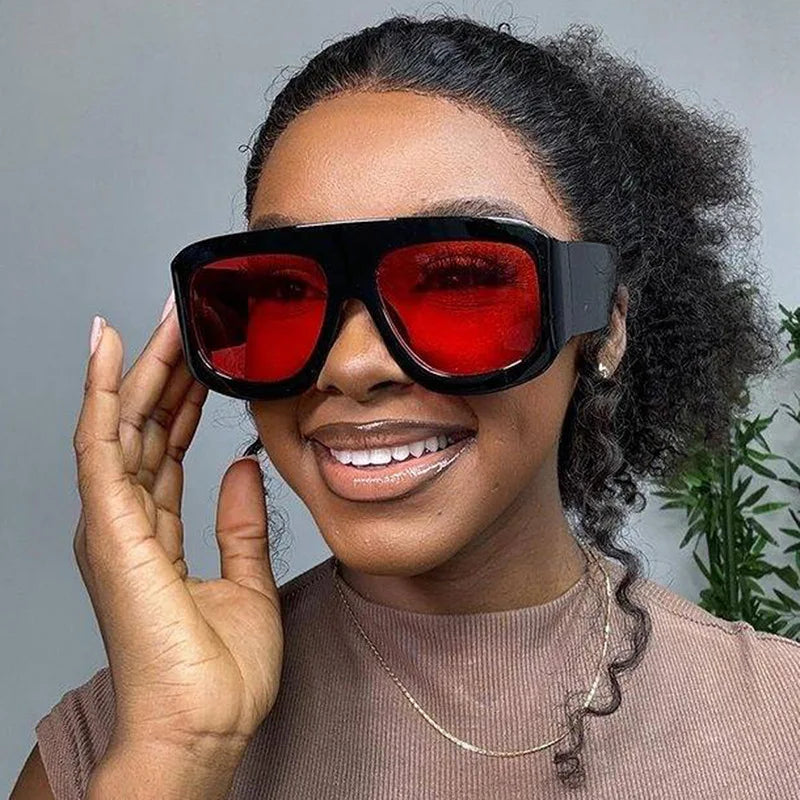 New Vintage exaggeration Square Sunglasses Women Men Rectangle Sun Glasses Female Eyewear Sunglasses Male Female Eyeglasses