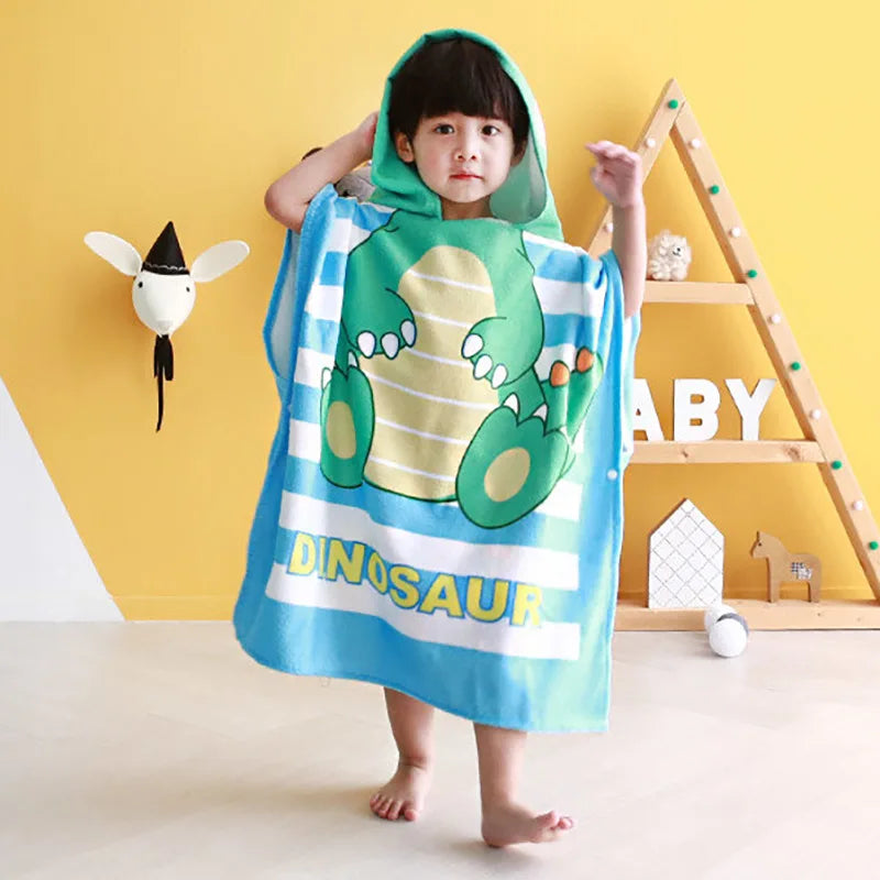 Unicorn Bathrobes for Children Baby Kids Cartoon Beach Towels Kids Bath Stuff Poncho Toddler Newborn Wrap Blanket Baby Bath Robe