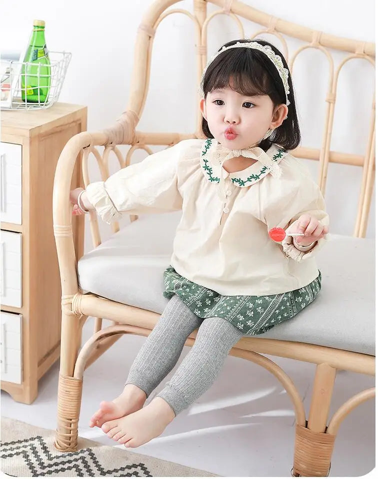 Girl Tights Spring Autumn Baby Pants Newborn Girls Leggings Soild Color Cotton Pants Kids Children Leggings Christmas gift