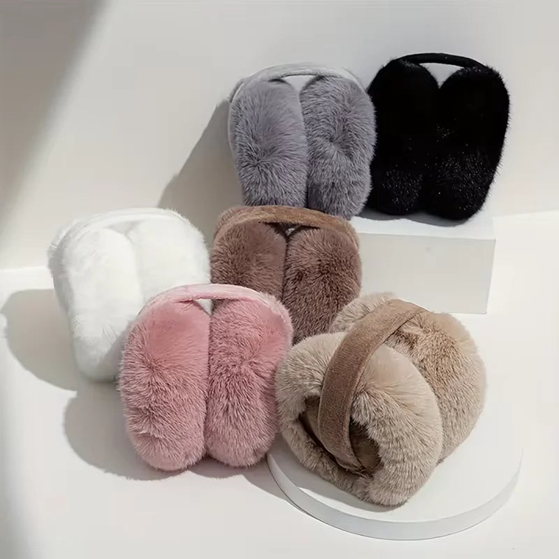 Winter Solid Soft Plush Earmuffs Unisex Fashion Outdoor Earflap Protection Ear-Muffs Warm Ear Cover for Men And Women