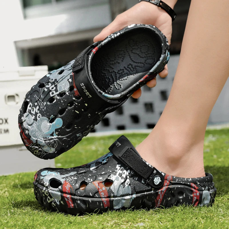 Summer Slippers Men Clogs Platform Male Beach Sandals Outdoor Casual Non-slip Footwear Men Sandals Leisure Shoes