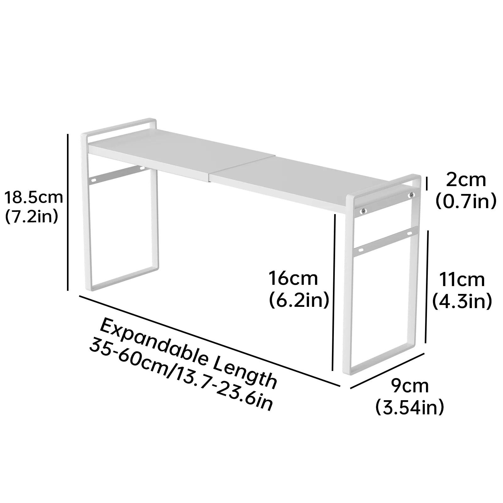 Extremely Narrow Kitchen Spice Rack, Seasoning Storage Organizer, Double-Layer Oil, Salt, Sauce, Vinegar Storage for Windowsill, Window Edge, Countertop