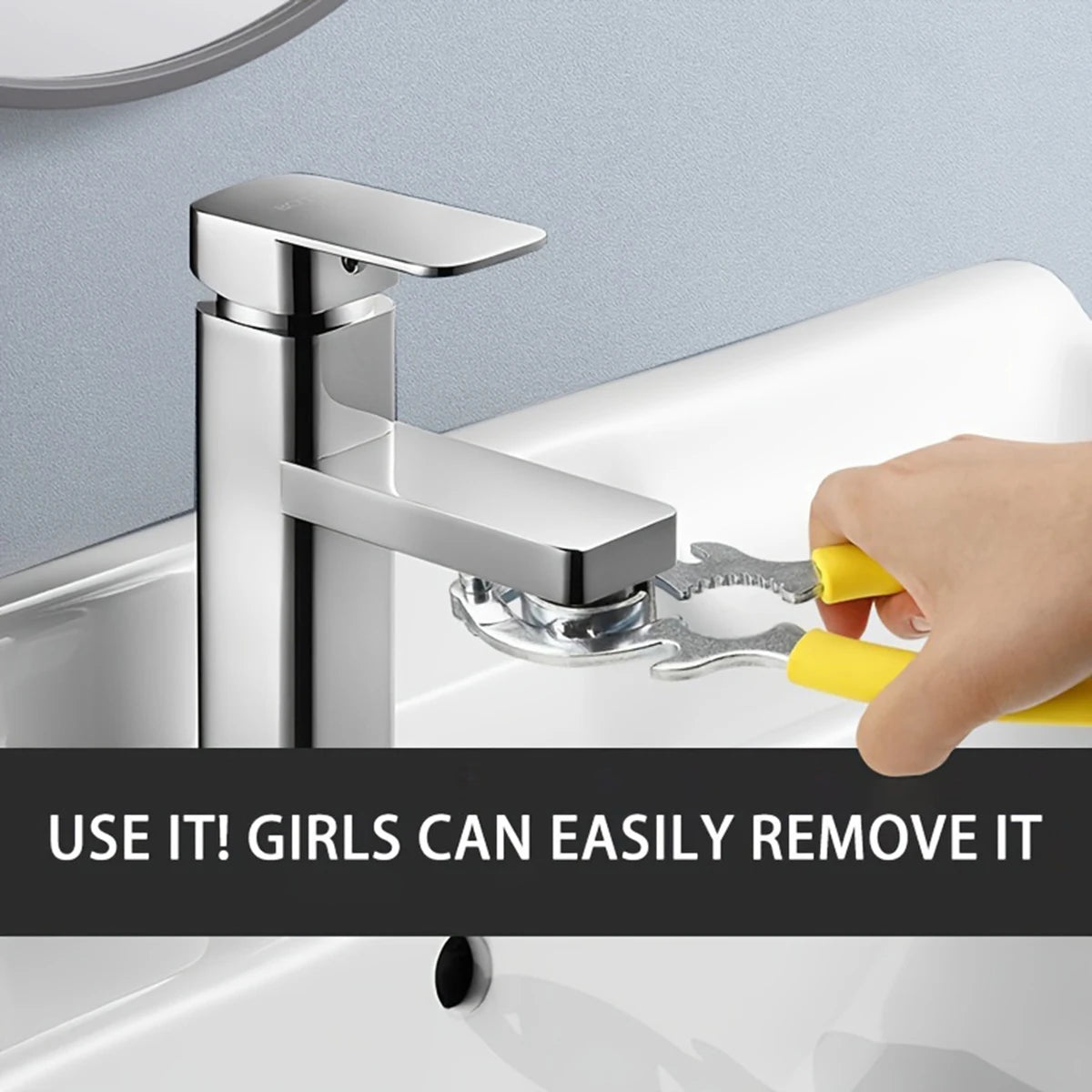 Faucet Bubbler Wrench Installing Tool for Kitchen Sink Bathroom Aerator Dish Basin Sink Nozzle Removal Tool Installation Repair