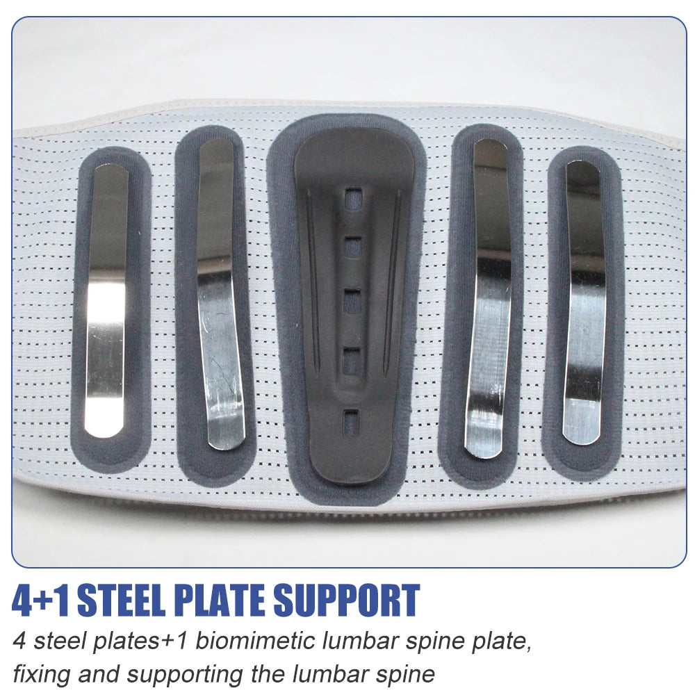 Adjustable Waist Support with Ergonomic Lumbar Pad for Spinal Alignment Sciatica Scoliosis and Herniated Discs - for Men & Women