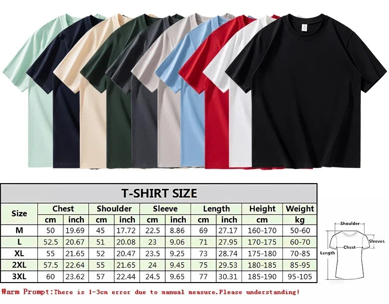 Customized Printed Men Women Cotton T-shirts Loose Casual Clothing Fashion Customized Size Tag Short Sleeve Tshirt Camiseta