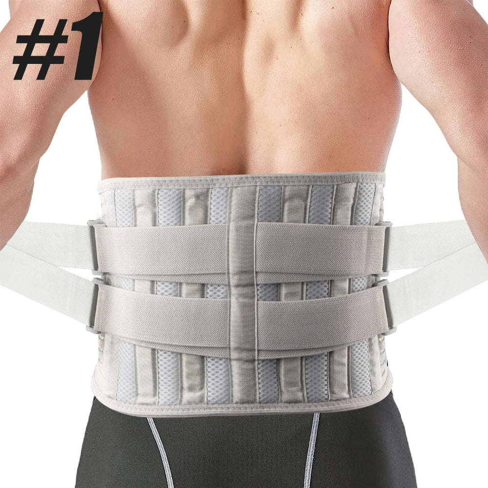 1PCS Back Brace for Lower Back Pain for Women Men with Lumbar Pad - Back Support Belt with 7 Stays for Heavy Lifting,Sciatica