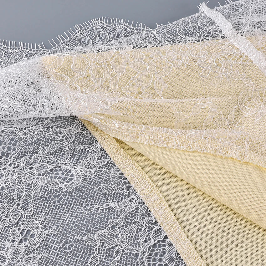 Linad Sexy Lace Spaghetti Strap Short Dress Summer Street Chic Cotton Straight Dresses Women Casual Sleeveless Dress Female 2025