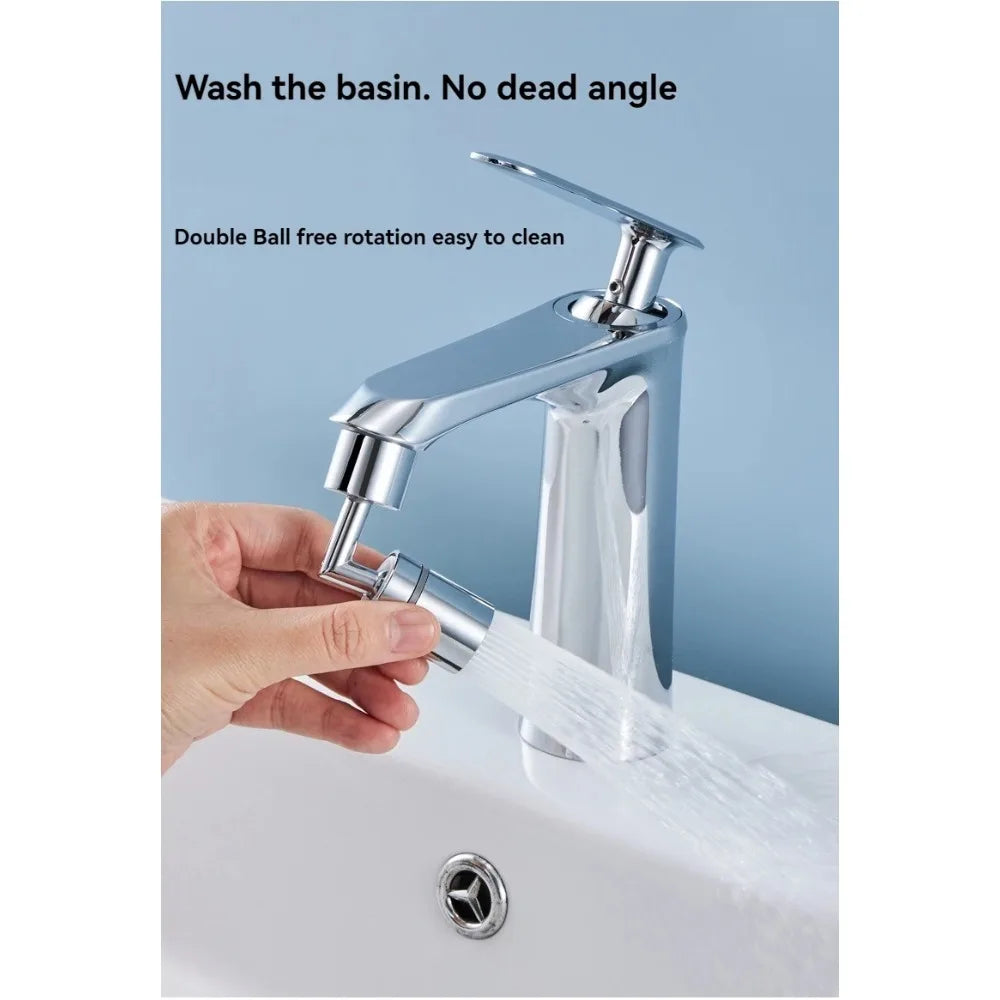 ABS Universal 720 Degree Rotating Faucet Extender Adapter Splash Proof Kitchen Bathroom Single Mode  Nozzle for Water Saving