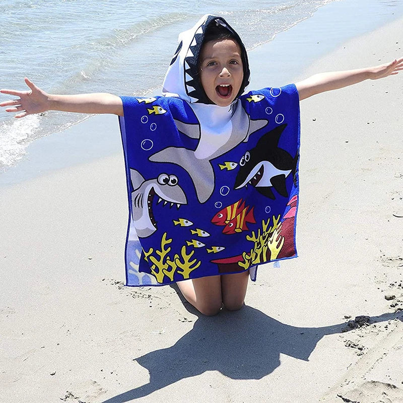 Unicorn Bathrobes for Children Baby Kids Cartoon Beach Towels Kids Bath Stuff Poncho Toddler Newborn Wrap Blanket Baby Bath Robe