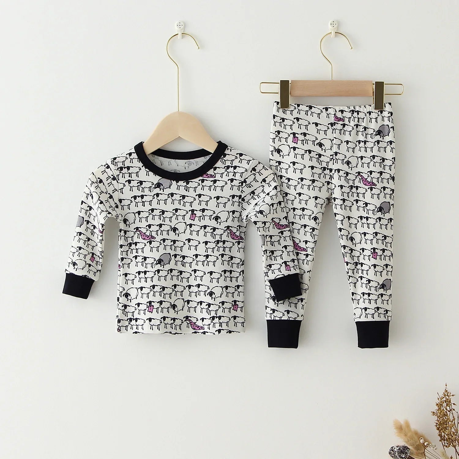 Children Pajamas Set Baby Suit Kids Clothes Toddler Boys Girls Clothing Soft Cotton Kids Tops Shirts Pants Home Kids Pajama