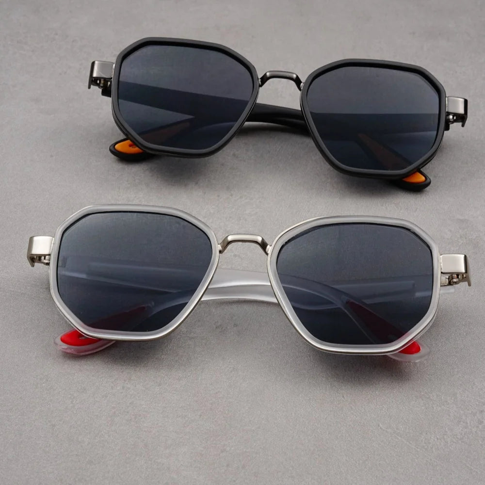 Designer  Vintage outdoor sunglasses Men Round Fashion Plastic Titanium High Quality Sun Glasses Man UV Protection glasses woman