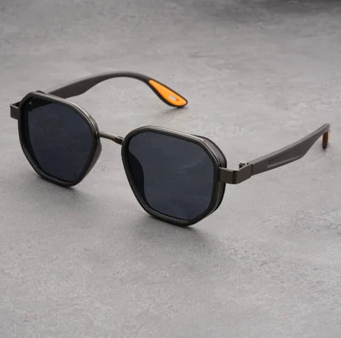 Designer  Vintage outdoor sunglasses Men Round Fashion Plastic Titanium High Quality Sun Glasses Man UV Protection glasses woman