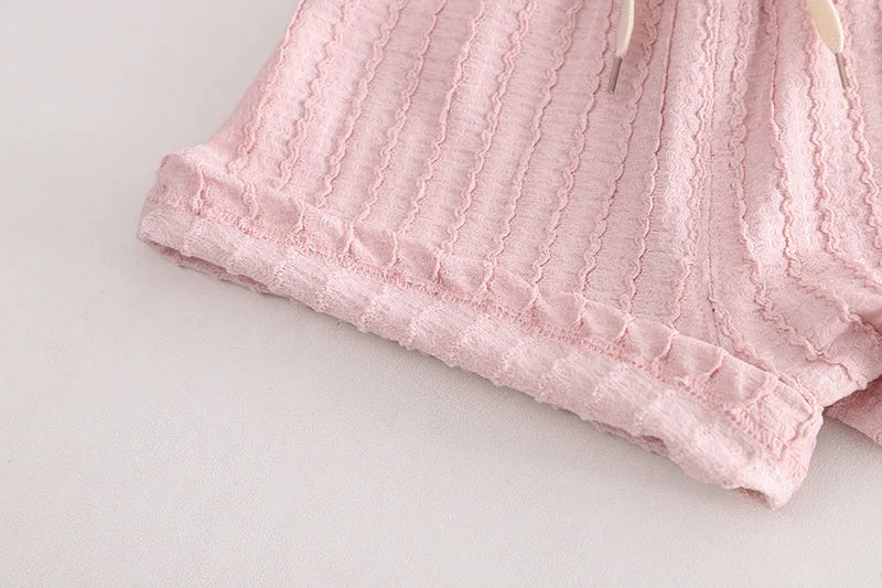 2025 New Summer Baby Girls Clothes Children Cotton T Shirt Shorts 2Pcs/Set Toddler Clothing Infant Fashion Costume Kids Suits