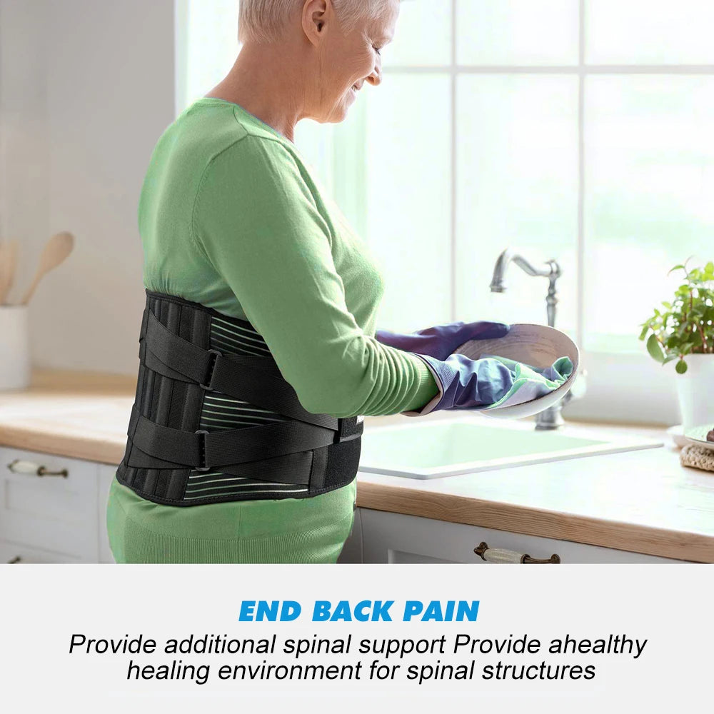 1PCS Back Brace for Lower Back Pain for Women Men with Lumbar Pad - Back Support Belt with 7 Stays for Heavy Lifting,Sciatica