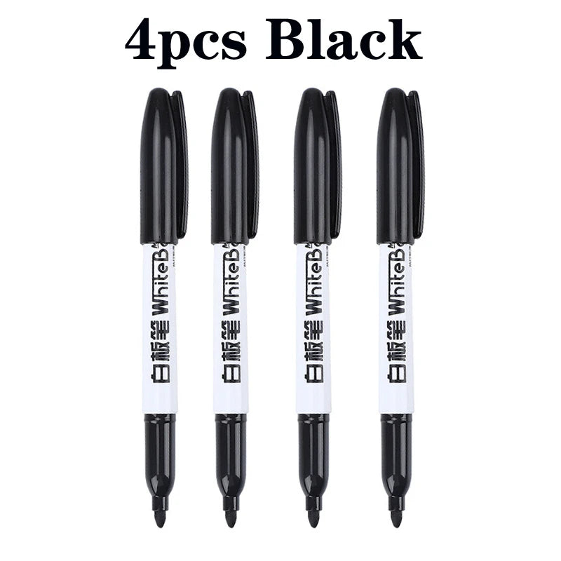 Whiteboard Marker Pen Easy To Wipe Quick Drying Water-based Marker Repetitive Erasable Black Red Blue for teacher school office