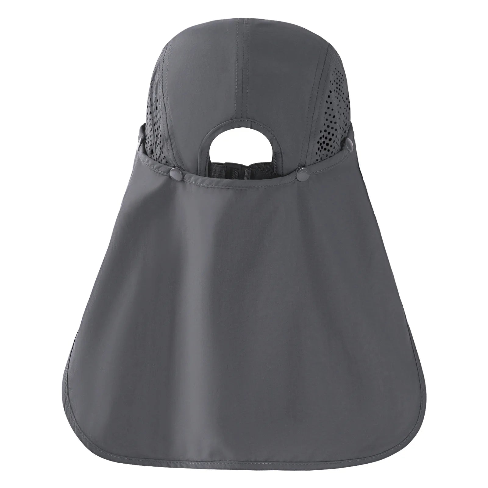 BASSDASH UPF 50+ Foldable Fishing Hat Baseball Cap with Removable Neck Flap Portable for Men Women Golf Hiking