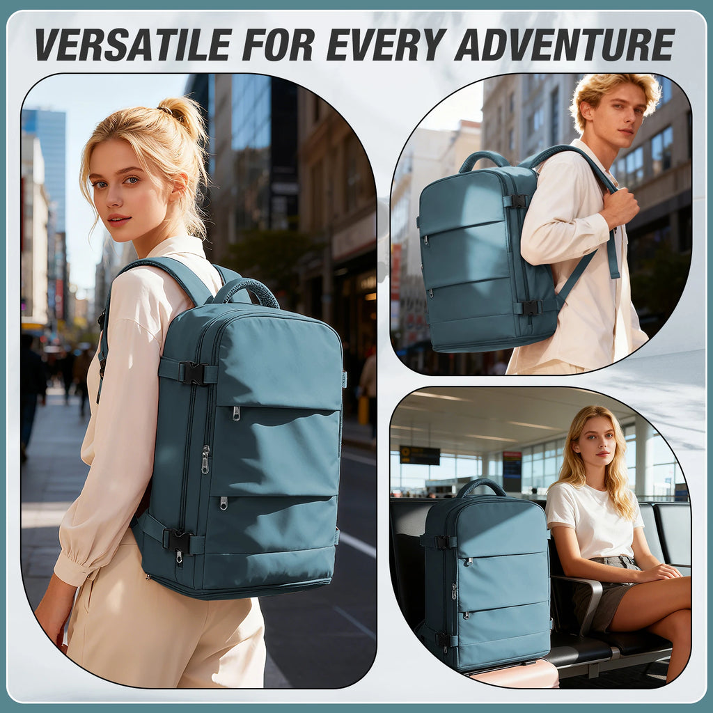 Travel Backpack for Women Men, Ryanair Backpack 40x30x20 Cabin Airplane Luggage EasyJet 45x36x20 Backpack Business Laptop Bag