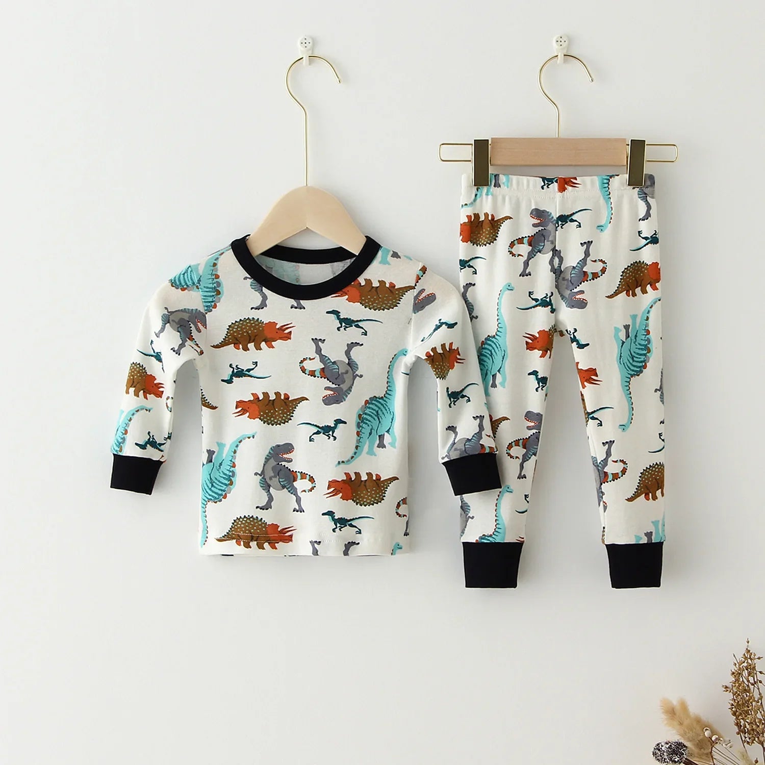 Children Pajamas Set Baby Suit Kids Clothes Toddler Boys Girls Clothing Soft Cotton Kids Tops Shirts Pants Home Kids Pajama
