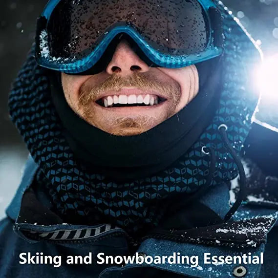 Ski Mask for Men Full Face Mask Balaclava Black Ski Masks Covering Neck Gaiter