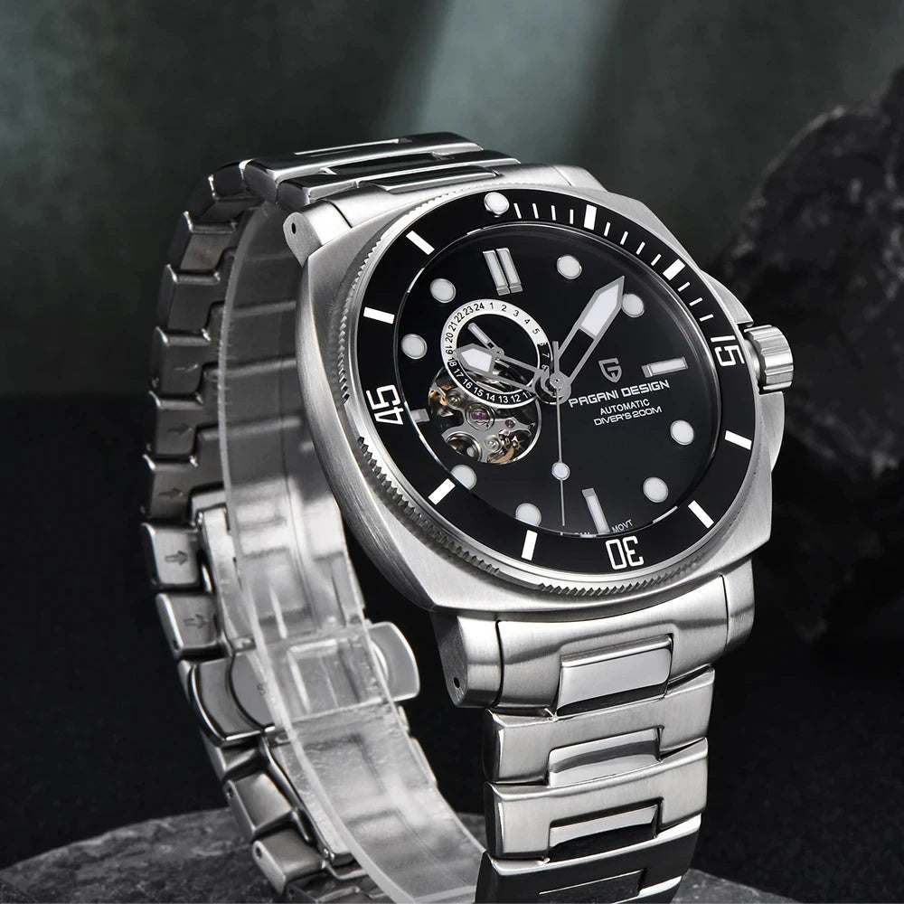 PAGANI DESIGN Men's Watches 2026 New Mechanical Automatic Watch For Men 200M Diving Top Brand Luxury Wristwatch Stainless Steel