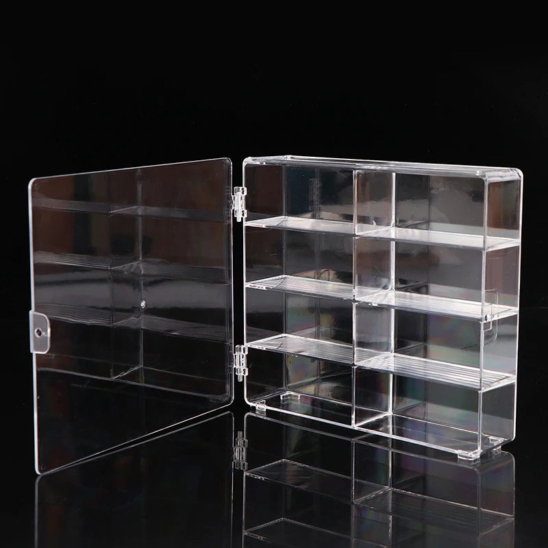 Acrylic Wheels Car Storage Box For Diecast 1/64 Storage Case Dustproof Educational Kid Boys Toys For Children Gift