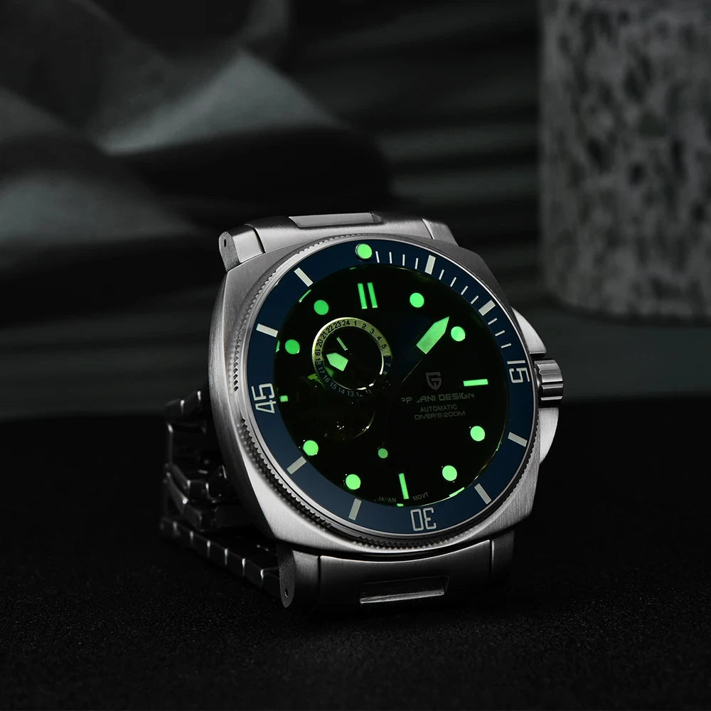 PAGANI DESIGN Men's Watches 2026 New Mechanical Automatic Watch For Men 200M Diving Top Brand Luxury Wristwatch Stainless Steel