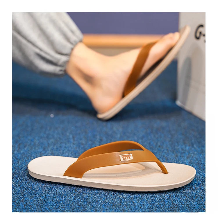 Mens Hot Sale Mixed Colors Flip Flop Summer Men's Waterproof Shoes New Male Anti-Slip Slippers Outdoor Men Light Beach Sandals