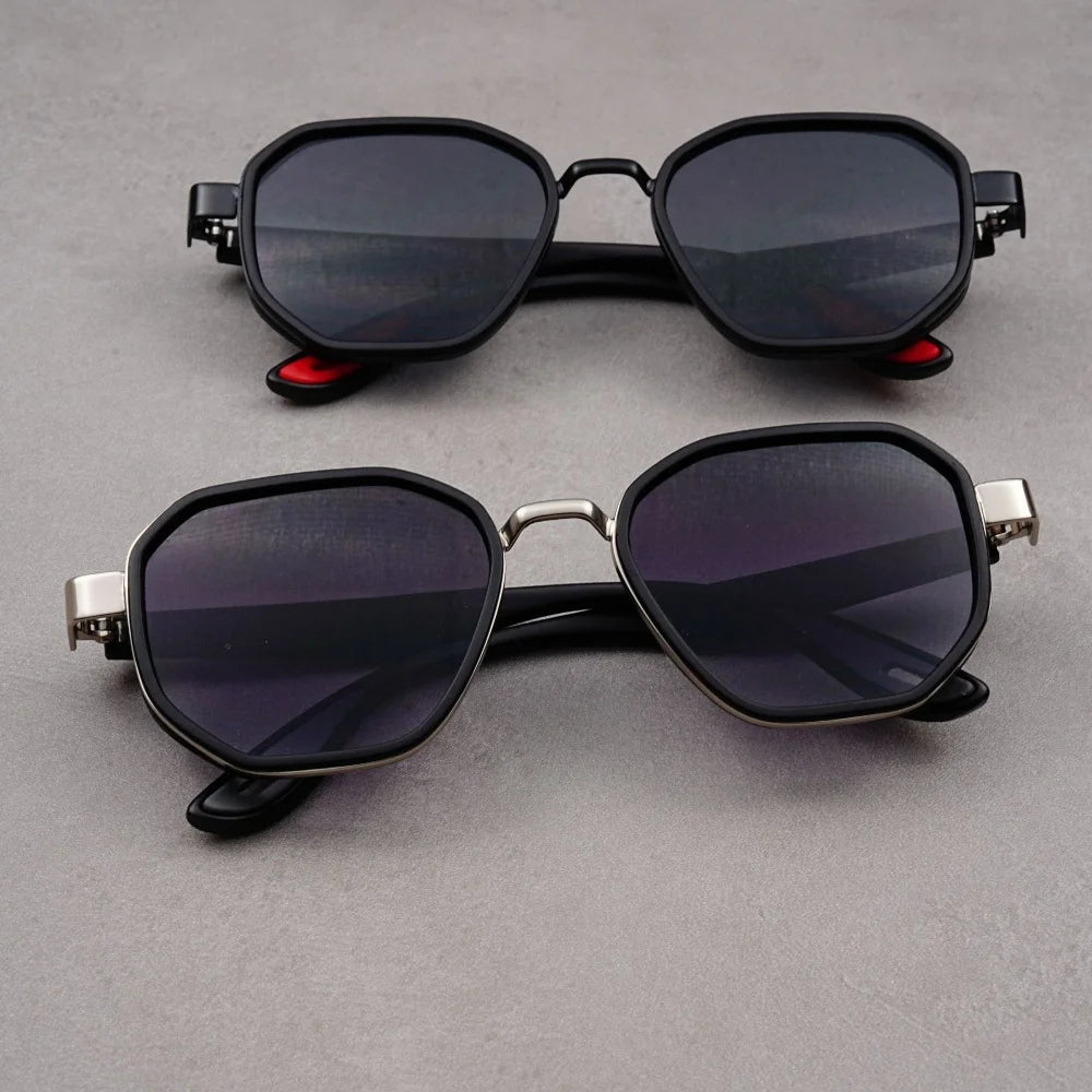 Designer  Vintage outdoor sunglasses Men Round Fashion Plastic Titanium High Quality Sun Glasses Man UV Protection glasses woman