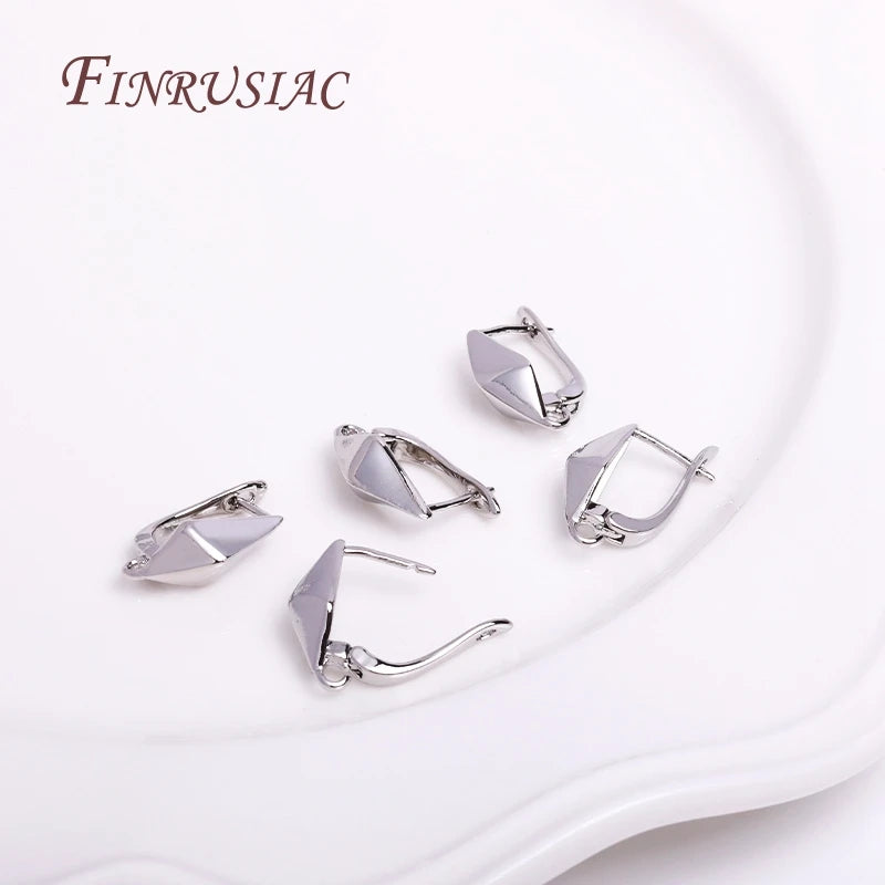 DIY Earring Accessories 18K Gold Plated Earwires Fastener Earring Hooks Clasps For Women Tassel / Pearl Drop Earrings Findings