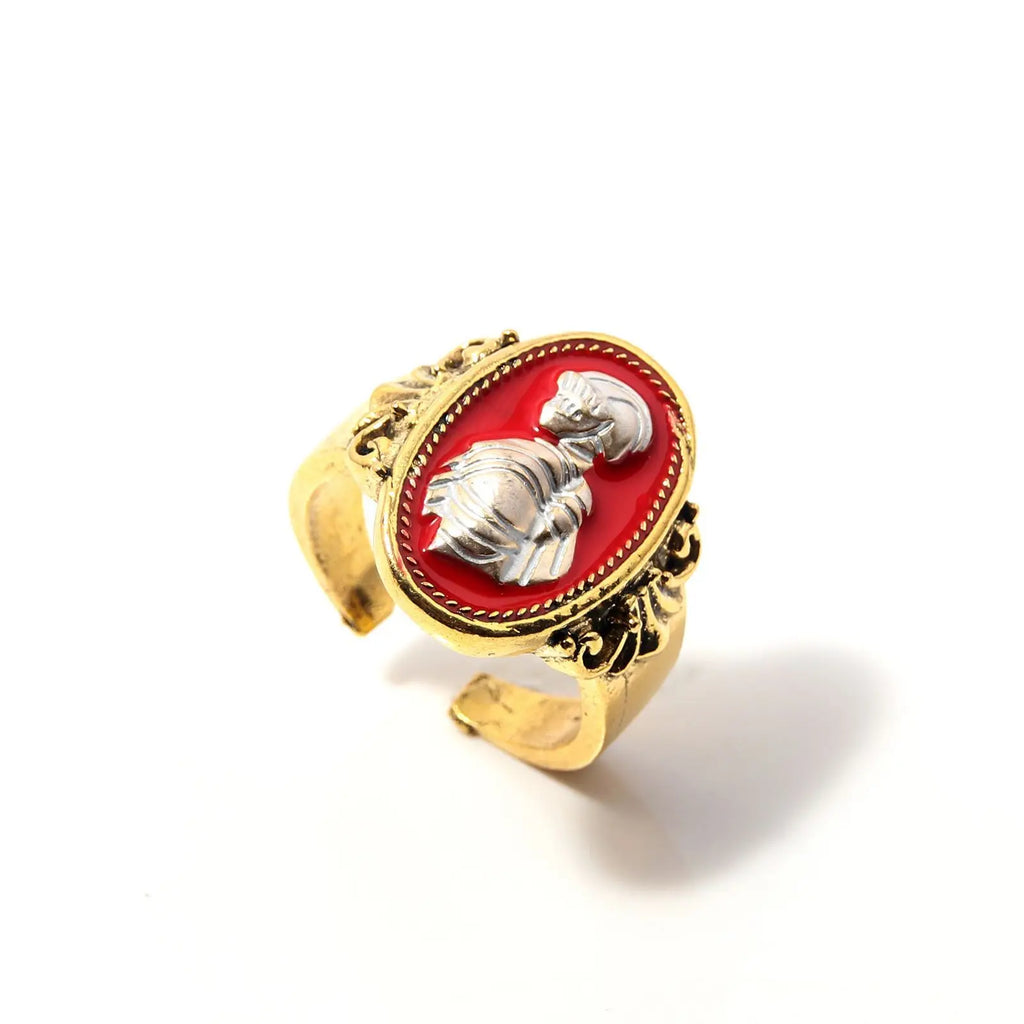 Game Dark Souls Series Men Rings Havel's Demon's Scar Chloranthy Badge Adjustable Ring Male Fans Cosplay Jewelry Accessories
