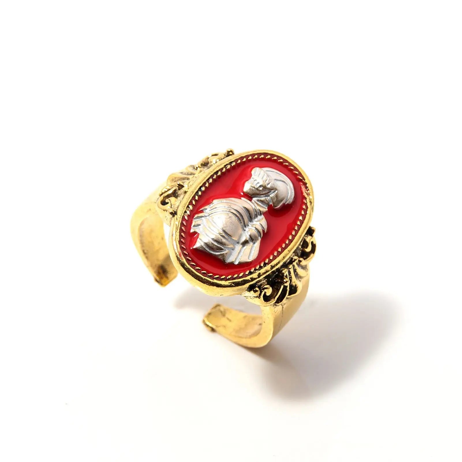 Game Dark Souls Series Men Rings Havel's Demon's Scar Chloranthy Badge Adjustable Ring Male Fans Cosplay Jewelry Accessories