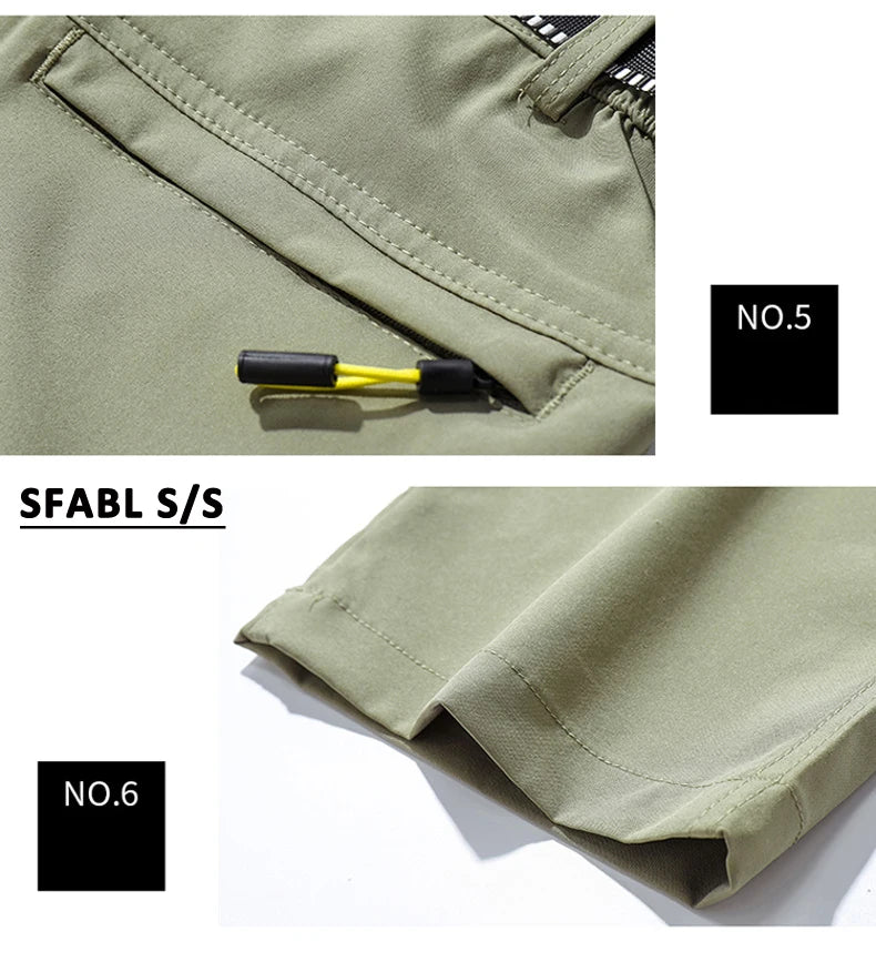 Summer Outdoor Sports Pants Men Women Hiking Camping Trousers Quick Dry Stretch Tactical Pants Lightweight Trekking Pants XL-5XL