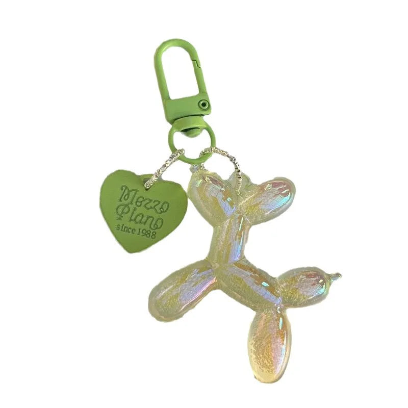 Colorful Cartoon Animal Couple Keychains Key Ring Women Men New Bling Cute Pet Bag Car Holder Airpods Box Jewelry Friend Gift