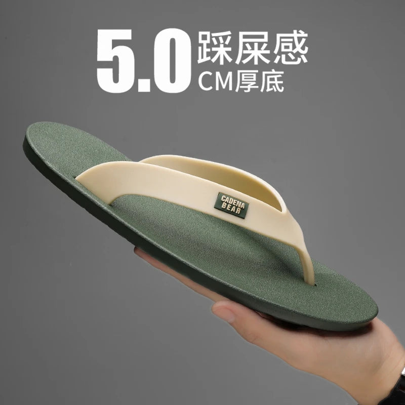 Mens Hot Sale Mixed Colors Flip Flop Summer Men's Waterproof Shoes New Male Anti-Slip Slippers Outdoor Men Light Beach Sandals